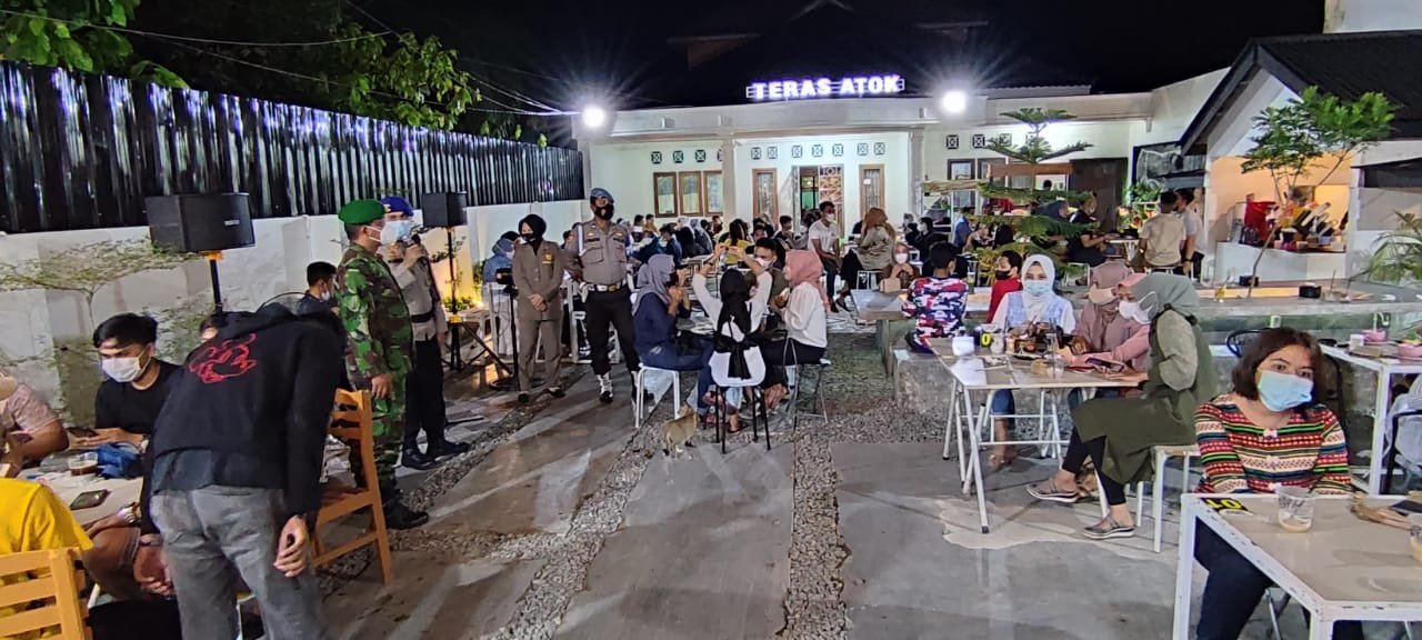 Cegah Penyebaran Covid-19 Pemko Tanjung Balai dan TNI-Polri Patroli Gabungan Ops Yustisi