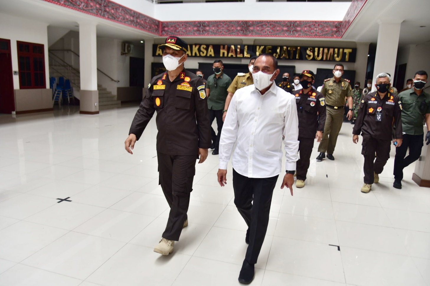 Gubernur Edy Rahmayadi Apresiasi  Vaksinasi Massal di Kejati Sumut