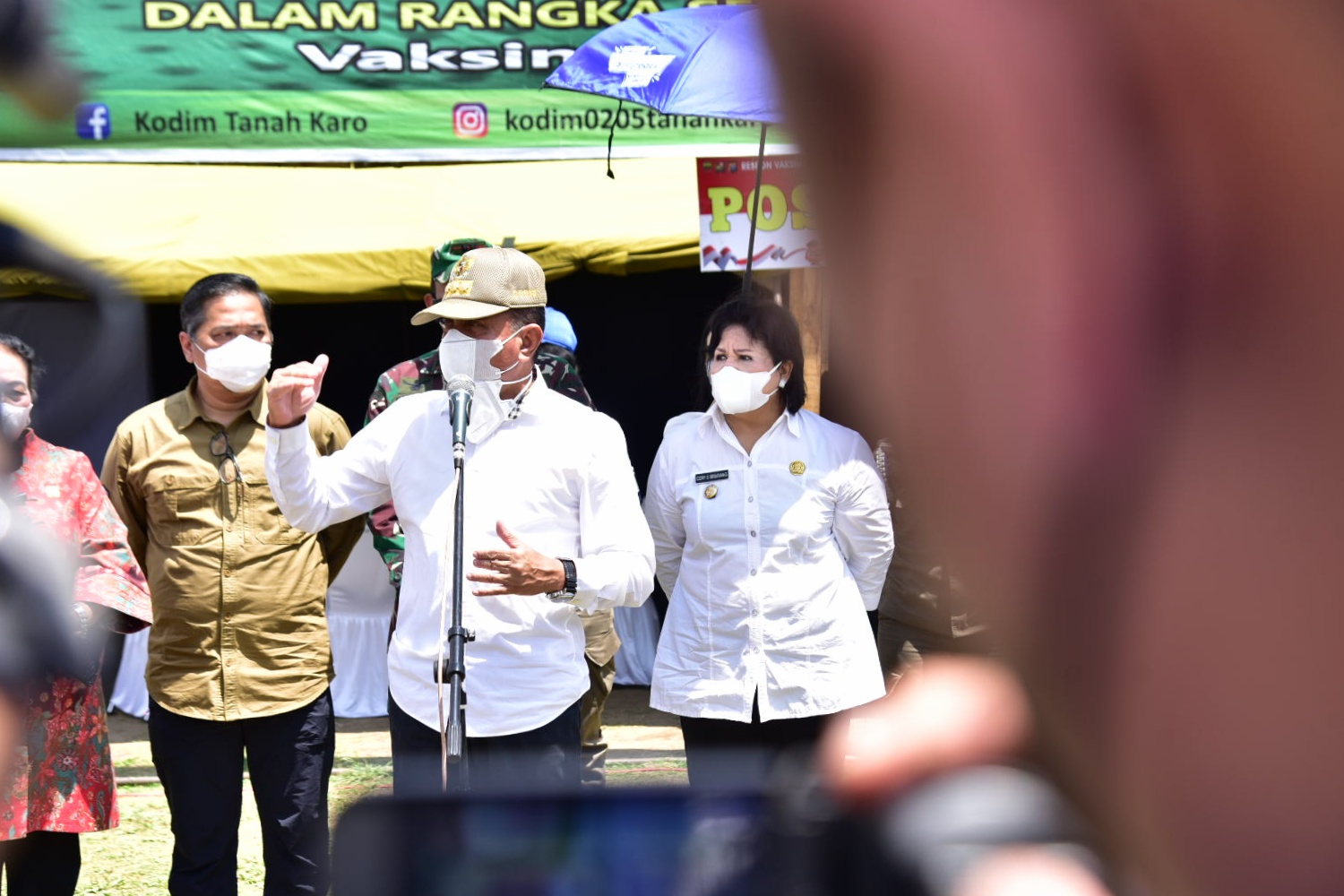 Minta Masyarakat Wajib Pakai Masker, Edy Rahmayadi: Tanah Karo  Jangan Sampai Banyak Terpapar Covid-19