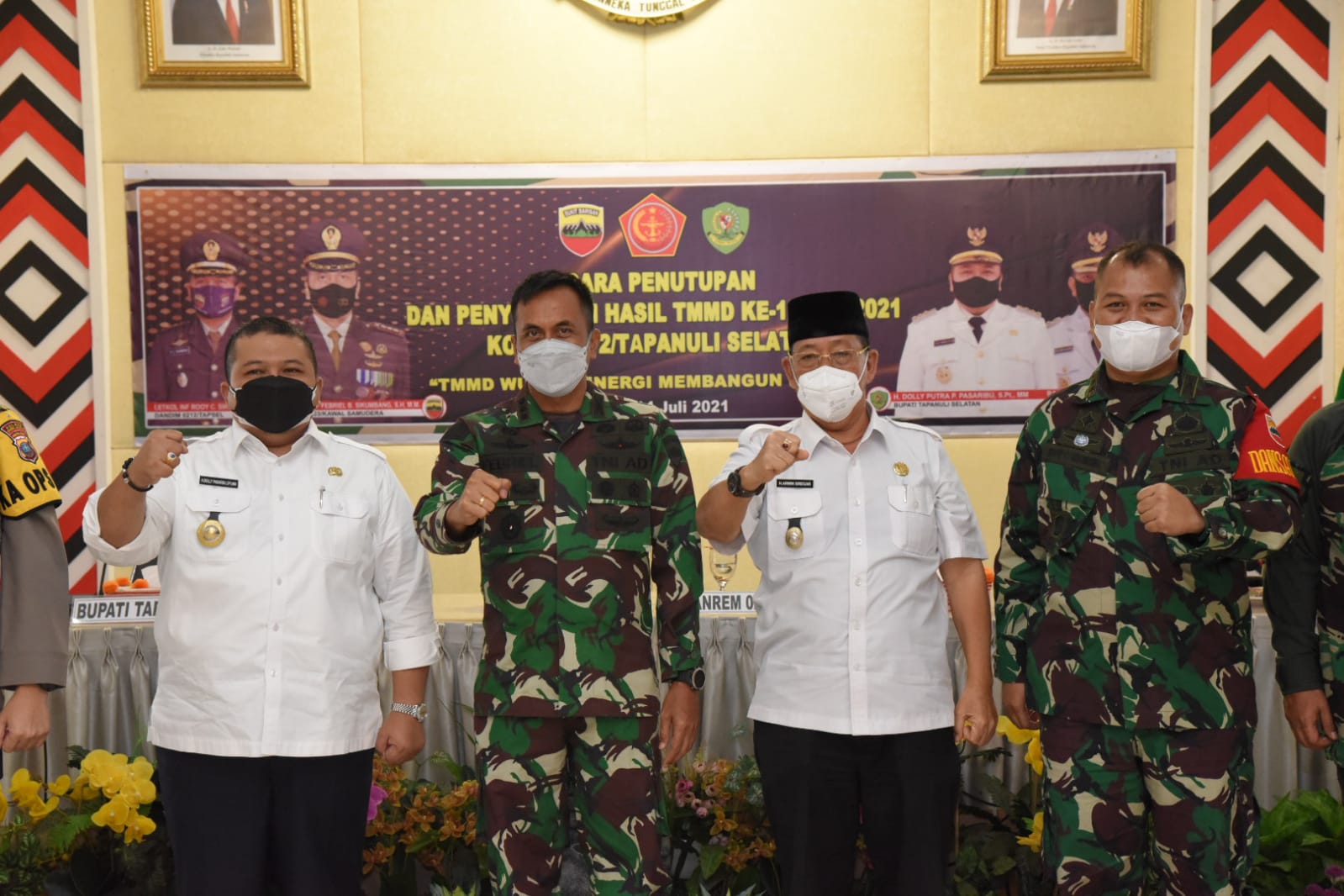 Wakil walikota Ir.Arwin Siregar MM hadiri penutupan TMMD ke - 111 Kodim 0212/TS