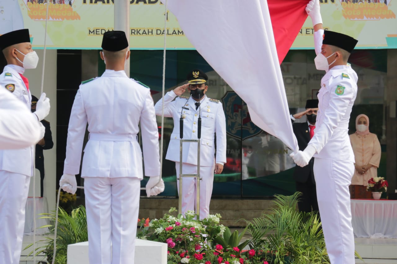 Wali Kota Medan Pimpin Upacara Peringatan Hari Jadi Kota Medan ke 431
