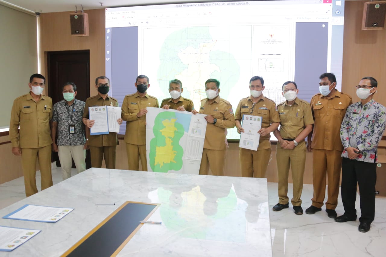 Pemko Medan dan Pemkab Deli Serdang Tandatangani Kesepakatan Batas Daerah