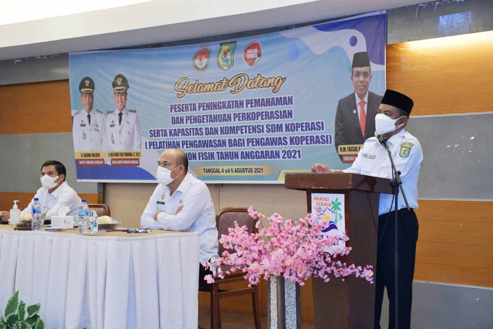 Bupati Darma Wijaya : Semua Berperan Aktif Kembangkan Koperasi , Buka Pelatihan Pengawasan Pengawas Koperasi