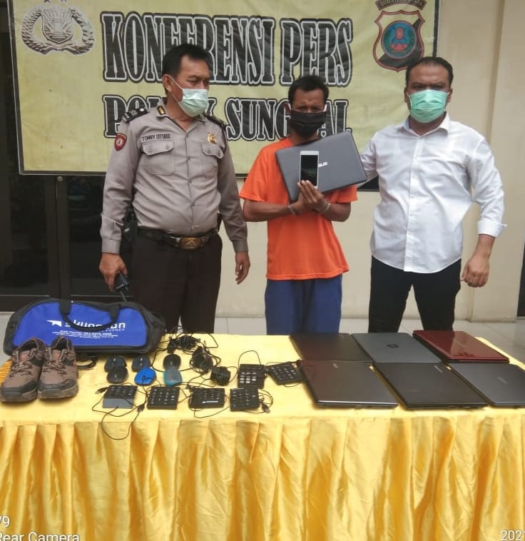 Tekab Polsek Sunggal Ringkus Pencurian Barang Elektronik