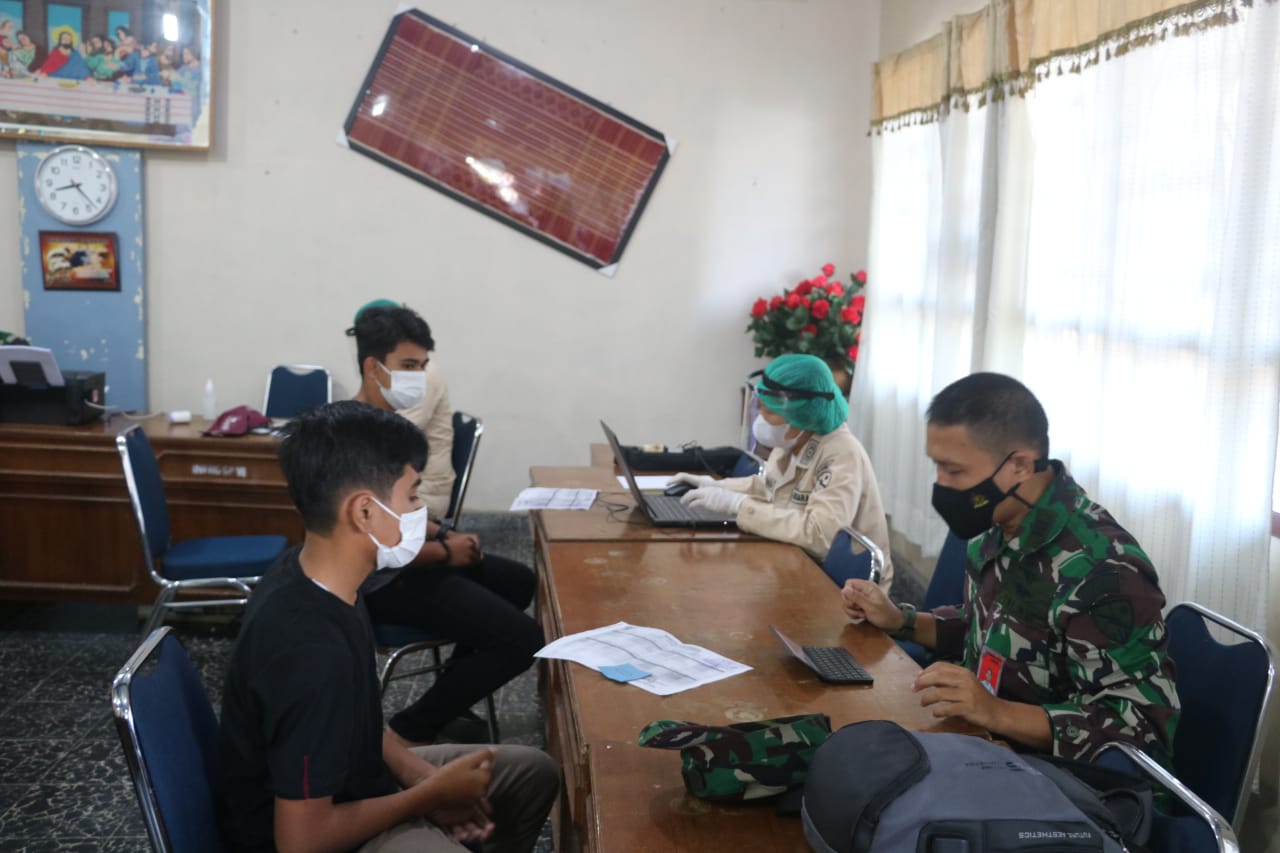Lanud Soewondo Lakukan Serbuan Vaksin di Kabanjahe