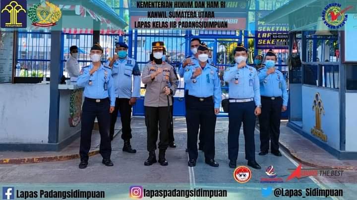 Perkuat Koorlak Vaksinasi, Kapolres AKBP Juliani Prihartini Kunjungi Lapas Kls IIB Padangsidimpuan