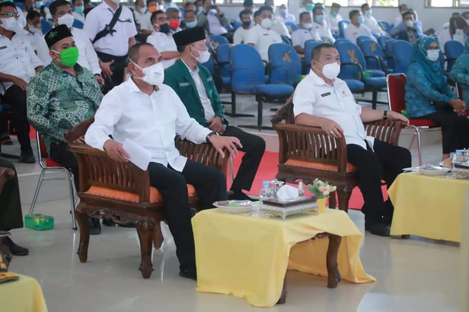 Sekdakab Labuhanbatu Sambut Kunker  Gubsu di Kab, Ika Bina En Pabolo