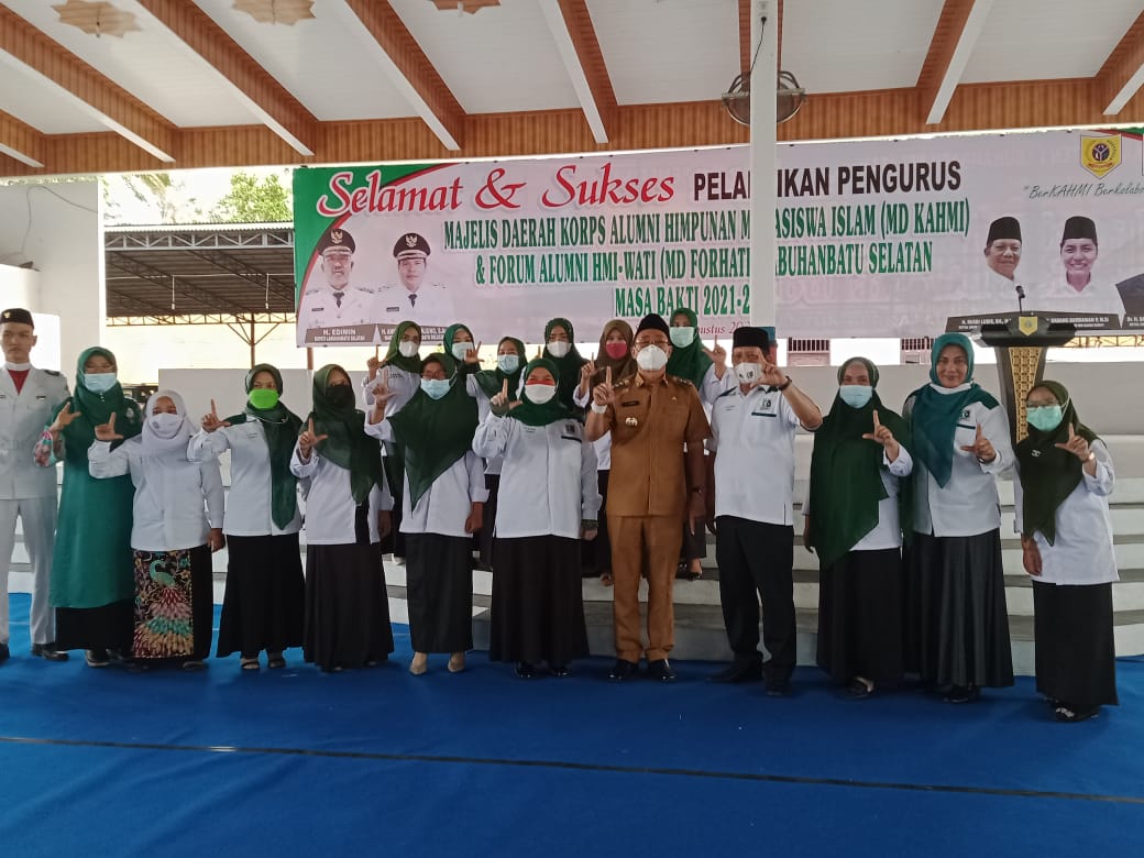 MD Kahmi dan Forhati Dilantik, Bupati Edimin : Mari Kita Bersatu