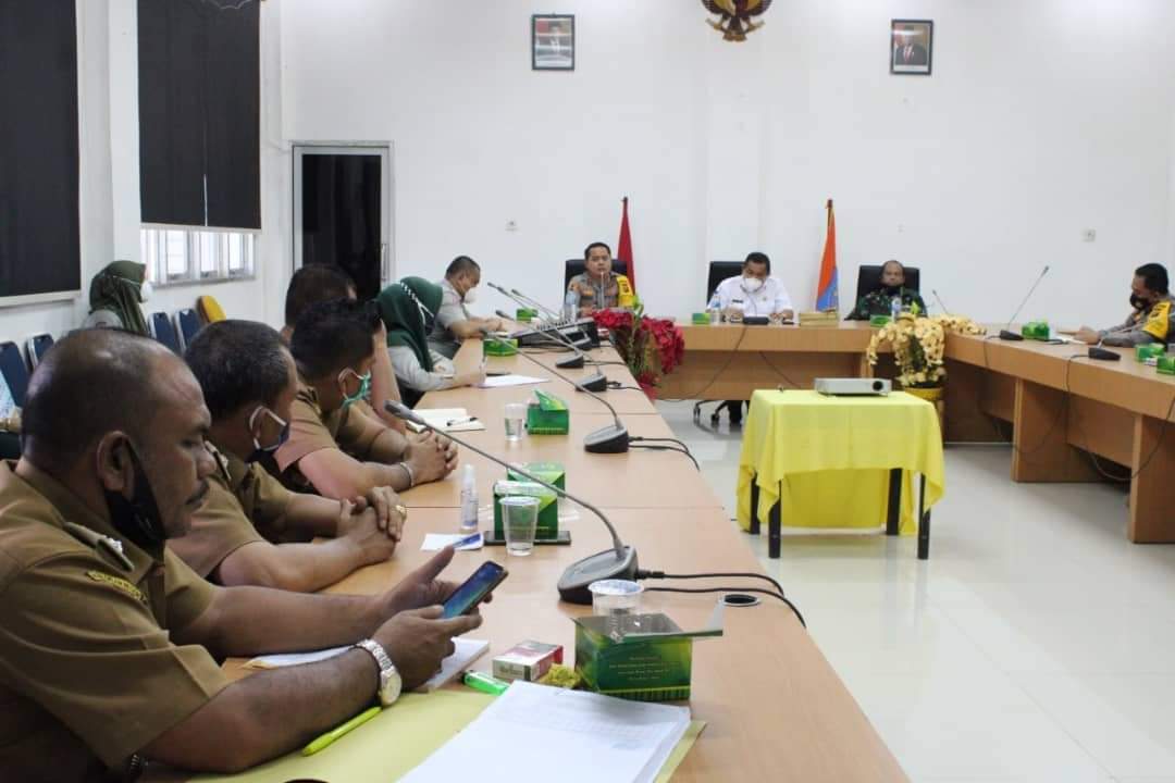 Sekdakab Labuhanbatu Pimpin Rapat Koordinasi Percepatan Penanganan Covid-19