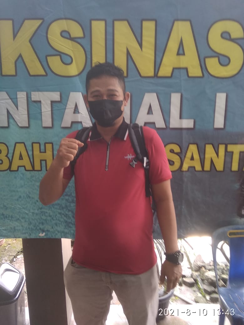 Ketua LPM Pantai labu :Ayo kita suntik Vaksin