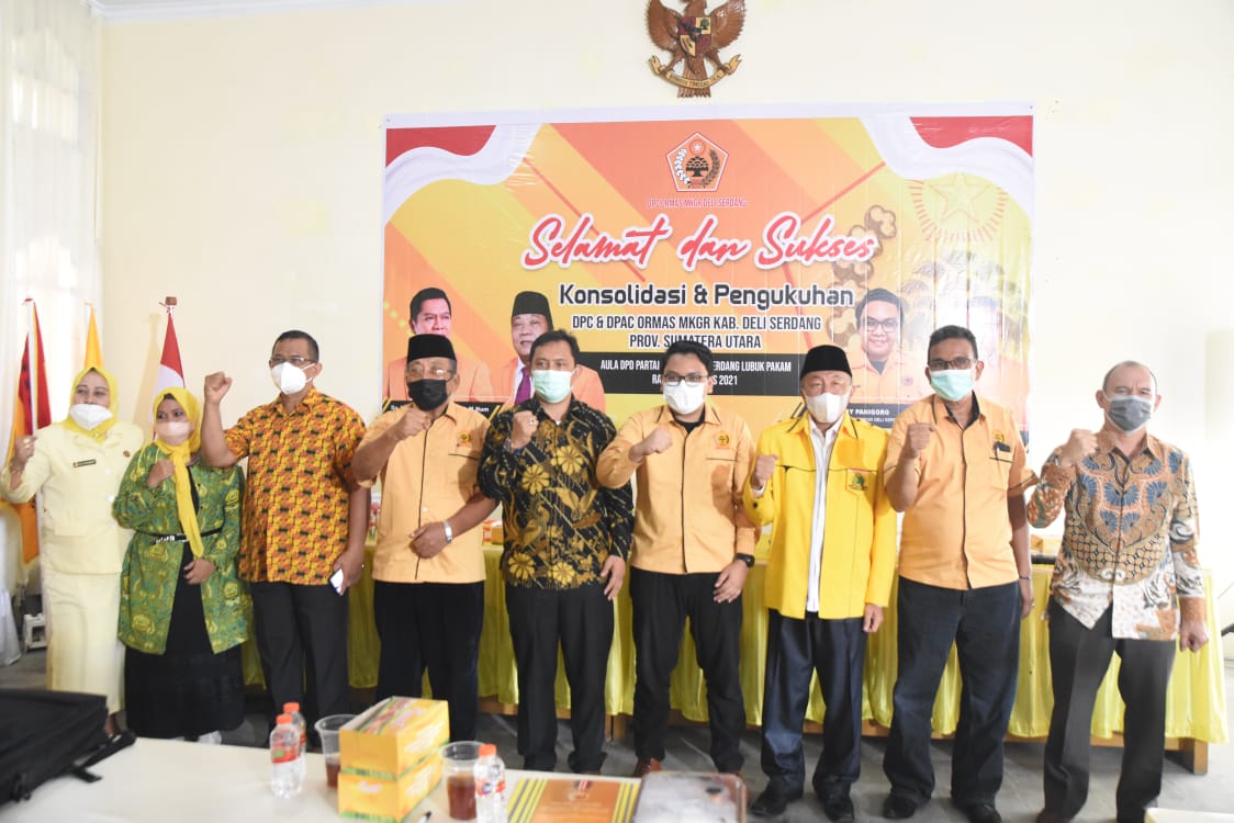 Pengukuhan PLT Ketua DPD dan DPAC Ormas MKGR Deli Serdang  Berlangsung Sederhana