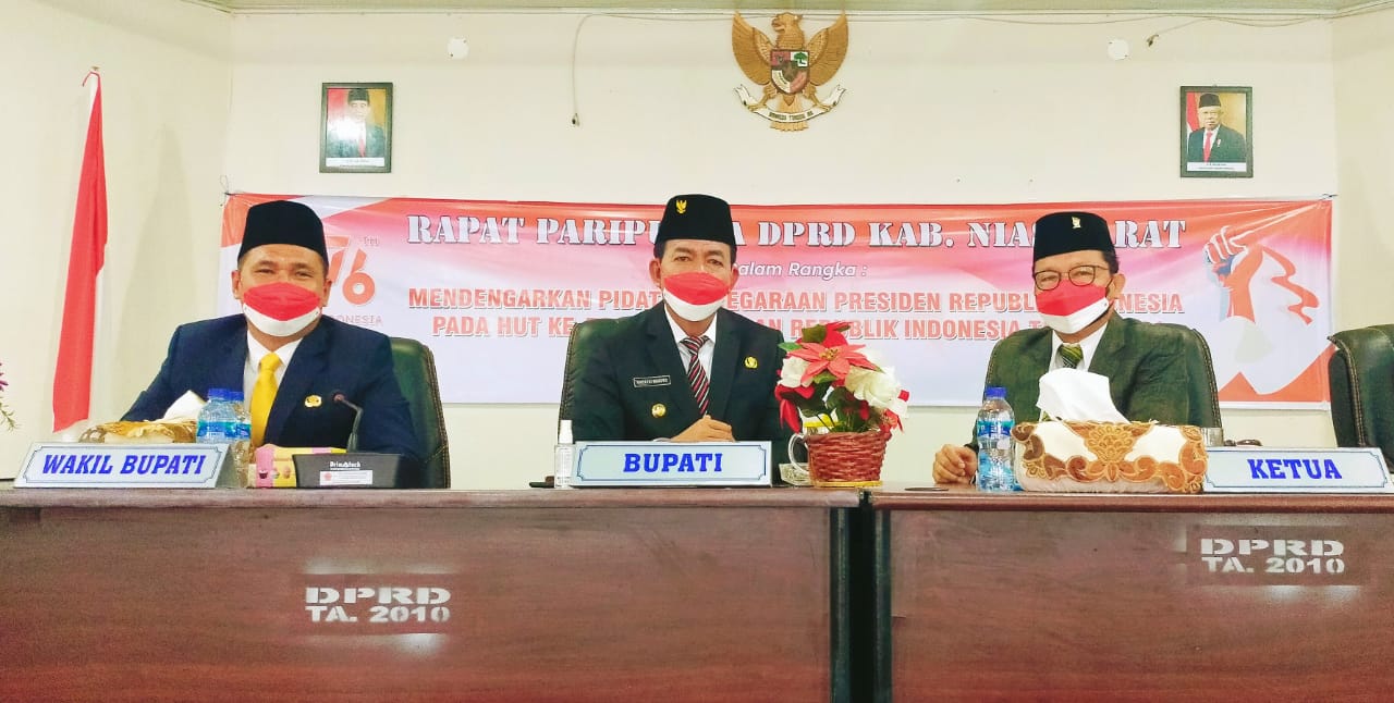 DPRD bersama Pemkab Nias Barat gelar rapat paripurna HUT RI ke 76