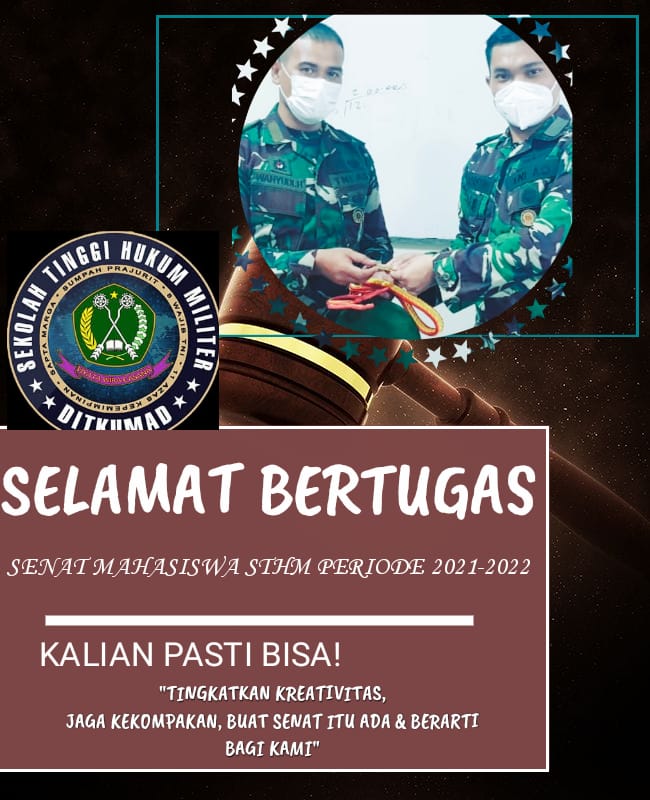 Akhiri Jabatan Ketua Senat Mahasiswa STHM Periode 2020-2021, Mayor Dastin : Terima kasih Atas Kerjasamanya