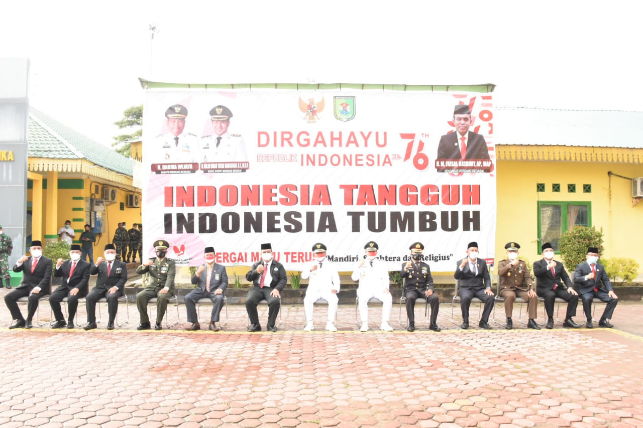 Detik-Detik Proklamasi ke-76 Kemerdekaan RI di Sergai Berlangsung Khidmat