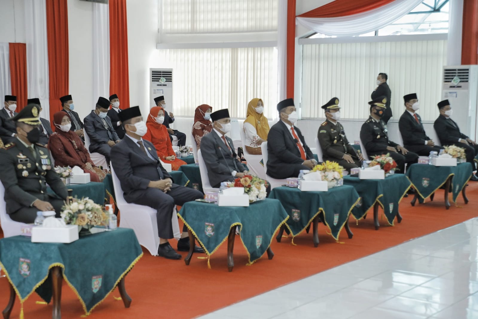 Upacara Detik-Detik Proklamasi di Istana Merdeka Jakarta Diikuti Forkopimda Kabupaten Asahan Secara Virtual