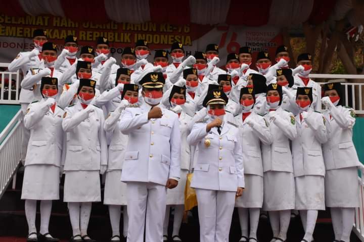 Pemerintah Kabupaten Mandailing Natal Sukses Laksanakan Upacara Penaikan Bendera HUT RI ke-76