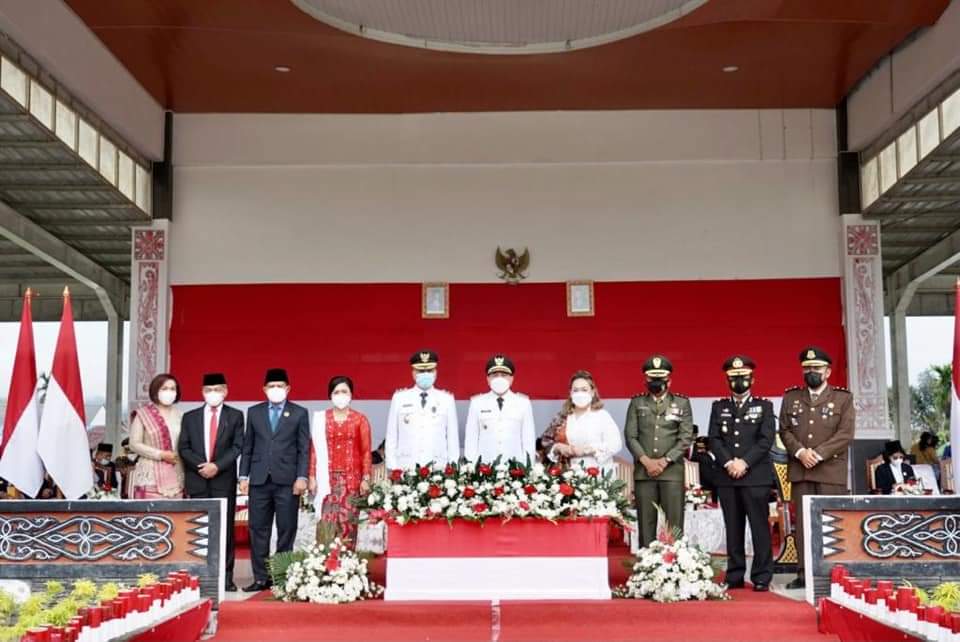 Pemkab.Pakpak Bharat Peringati HUT RI Ke-76, Momen Bersejarah Bagi Bupati Franc