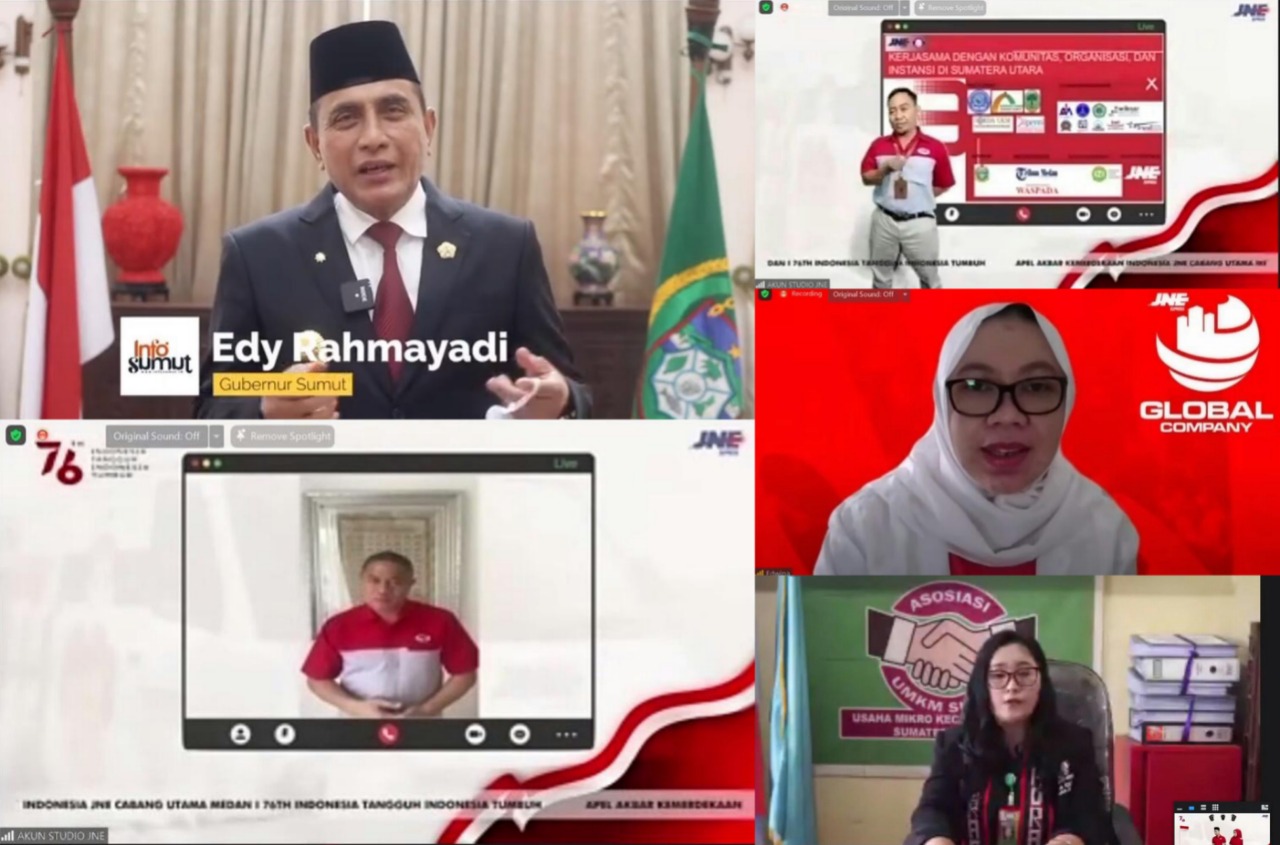 JNE Bersama Gubernur Sumut resmikan Plaza UMKM dan Community Development Sumut