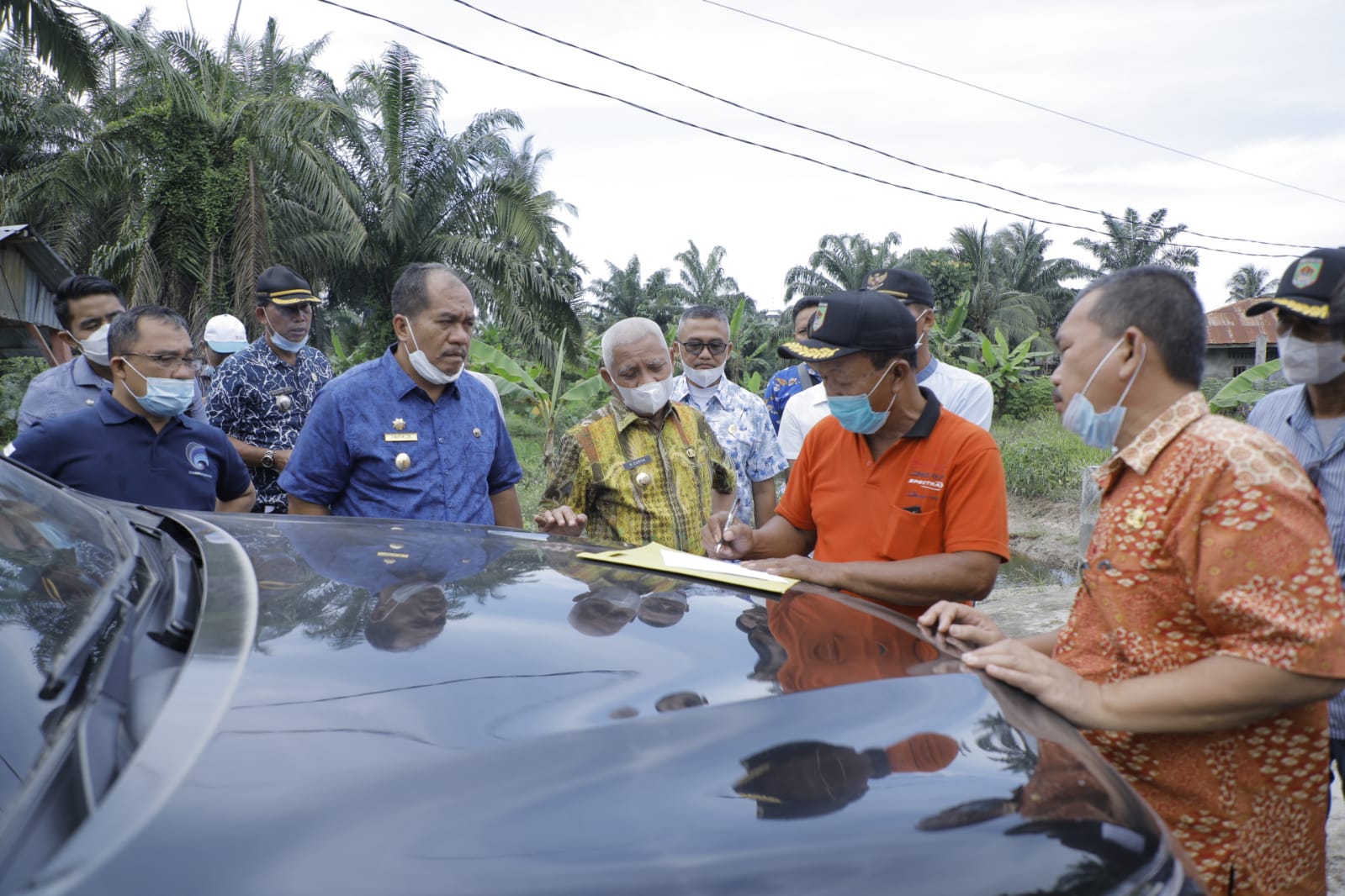 Bupati Asahan Bersama OPD Terkiat Tinjau Rencana Normalisasi Saluran Air Kelurahan Binjai Serbangan