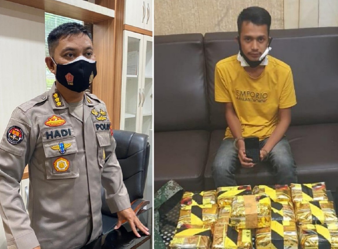 Poldasu Tangkap Kurir Narkoba, Wow Segini Beratnya