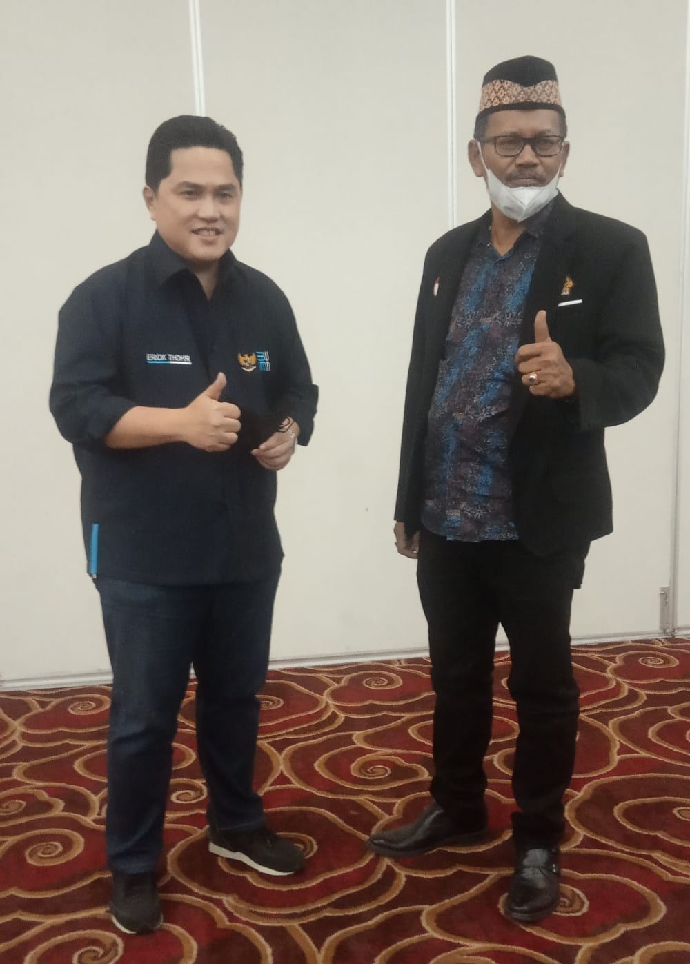 Ruslan BertemuÂ  Menteri BUMN Erick Thohir Bahas Peningkatan Kesehatan dan Ekonomi