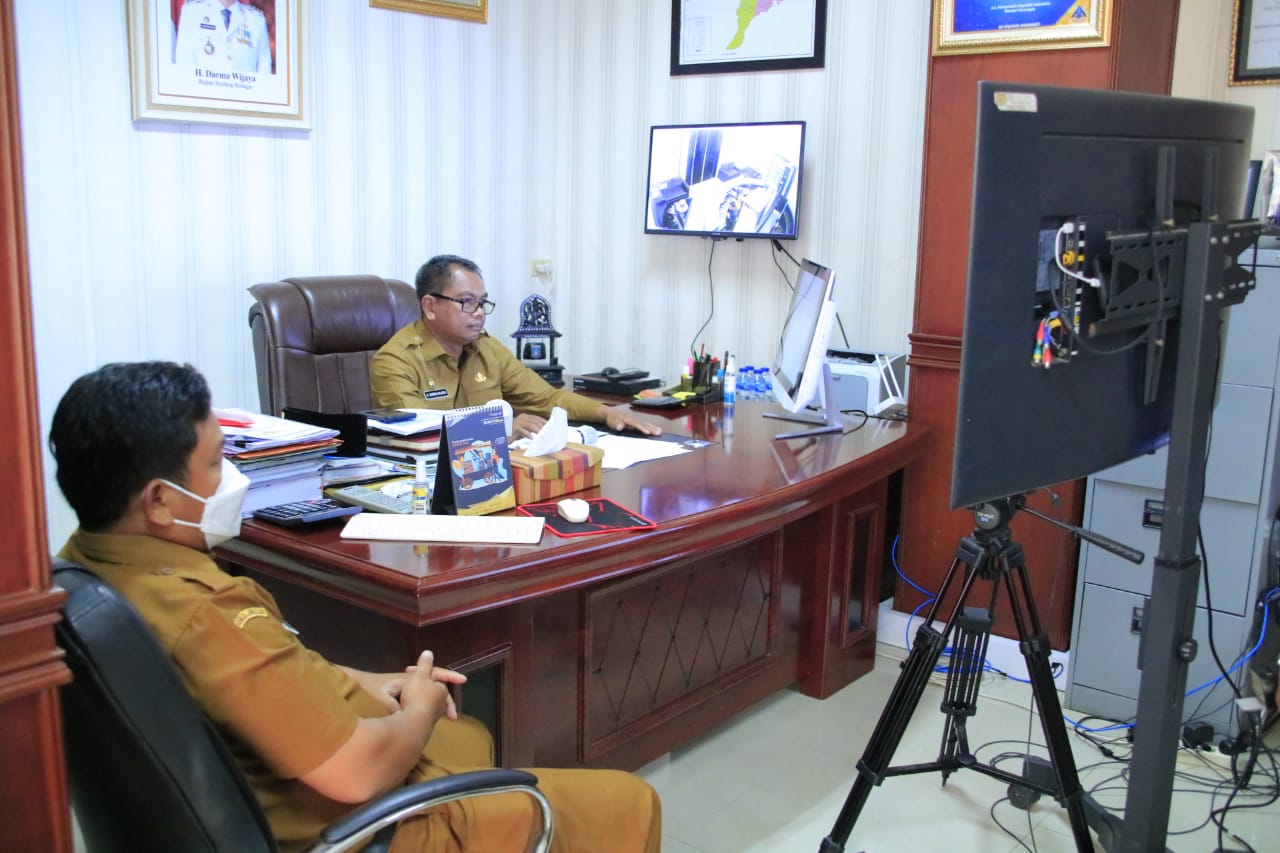 Bupati Sergai Jadi Narasumber Webinar Gerakan Nasional Literasi Digital 2021