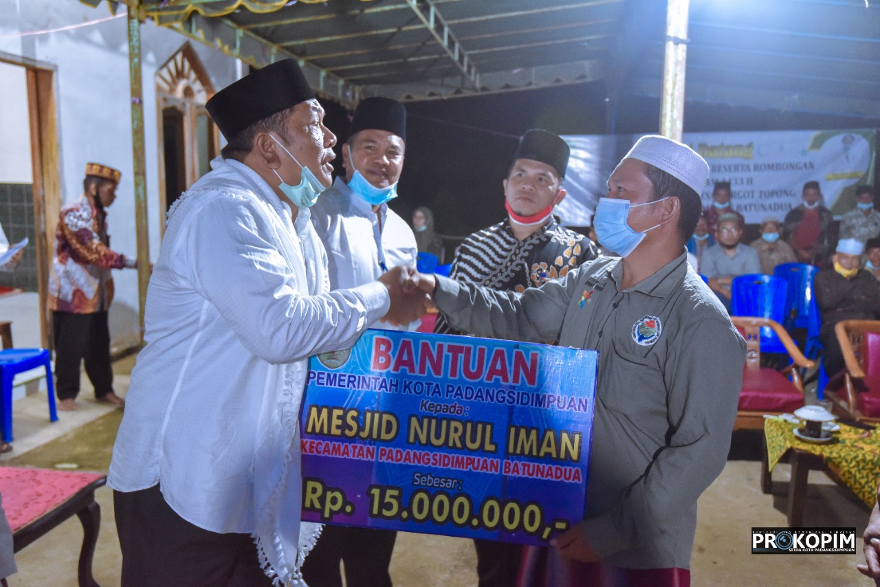 Walikota Padangsidimpuan kunjungi Masjid Nurul Iman Desa Bargot Topong
