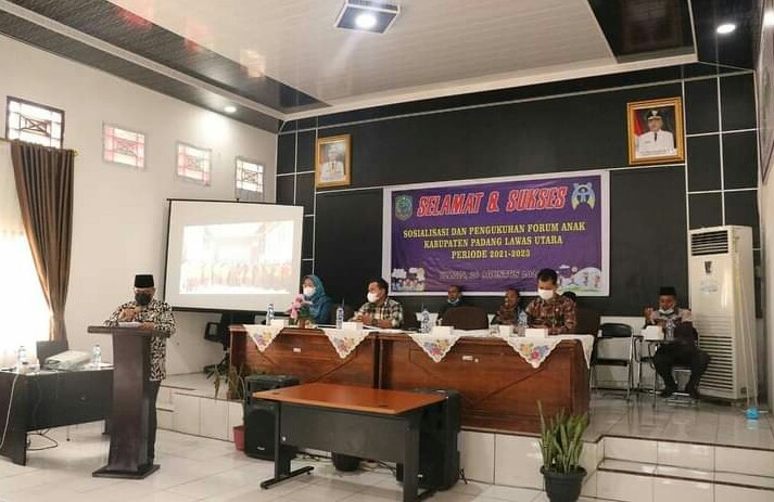SEKDA PALUTA BUKA KEGIATAN SOCIALISASI DAN PENGUKUHAN FORUM ANAK