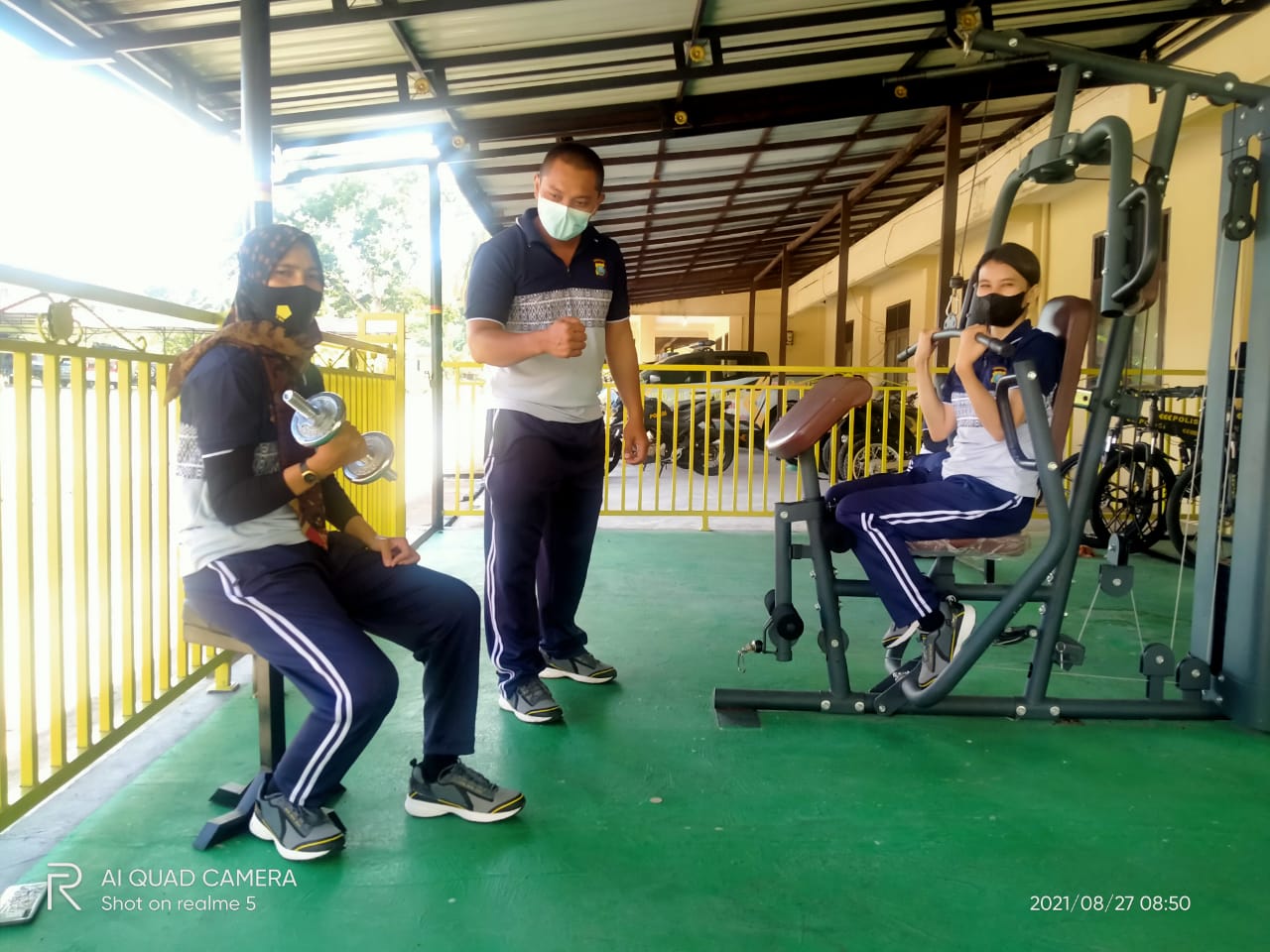 Menjaga Kesehatan dan Kebugaran Tubuh Ini Yang Dilakukan Polwan Polres Madina