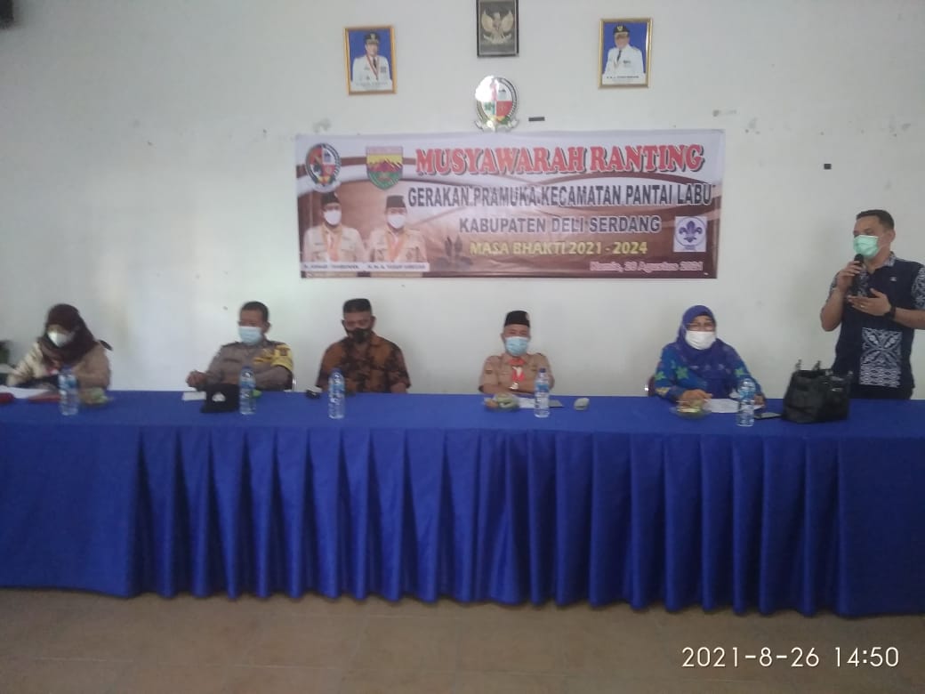 Gerakan Pramuka Kecamatan Pantai labu gelar Musyawarah Ranting