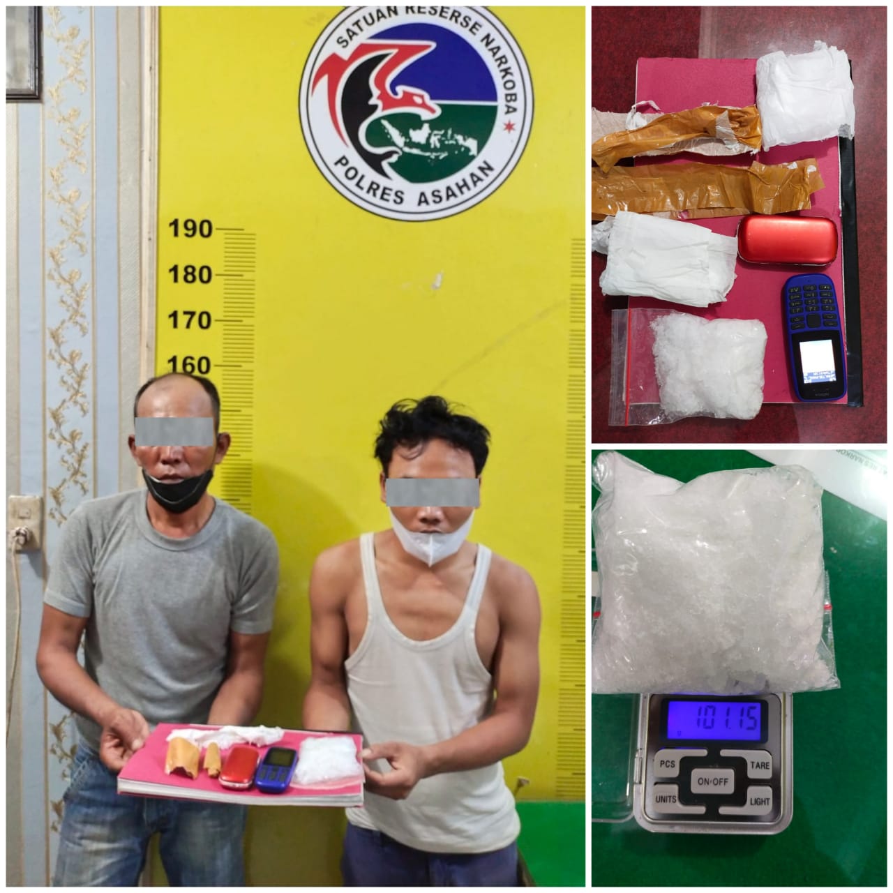 Ngedar sabu di Asahan kedua warga Tanjung Balai Diamankan Polres Asahan