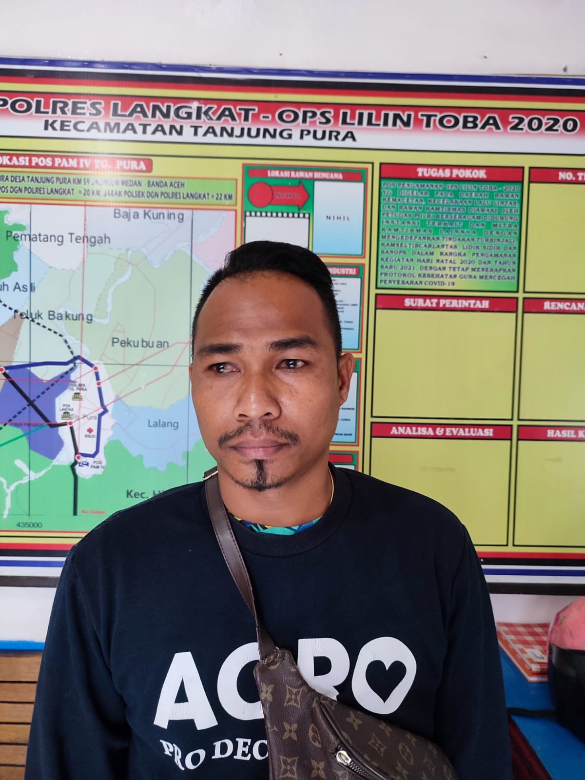 Unit Lantas Polsek Tanjung Pura Amankan Pelaku Pencurian HP Dan 1 Unit Sepeda Motor Tanpa TNKB