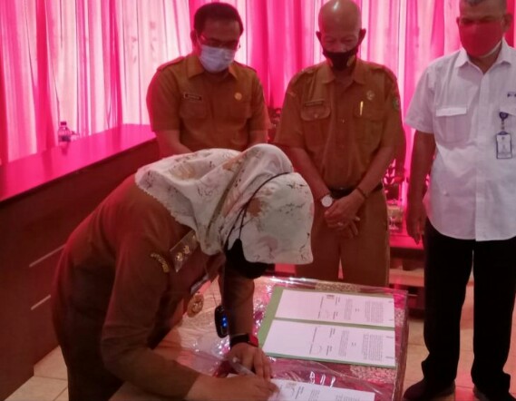 Wabup Madina Atika Nasution Mou DenganÂ  BBPSDM Kominfo MedanÂ 