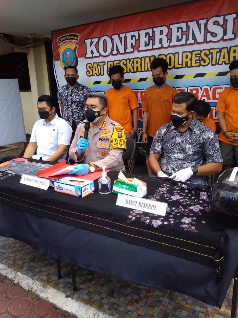 Polrestabes Medan Tembak 4 Orang Komplotan Pelaku Curanmor, Pelaku Juga Melakukan Aksi Bongkar Rumah