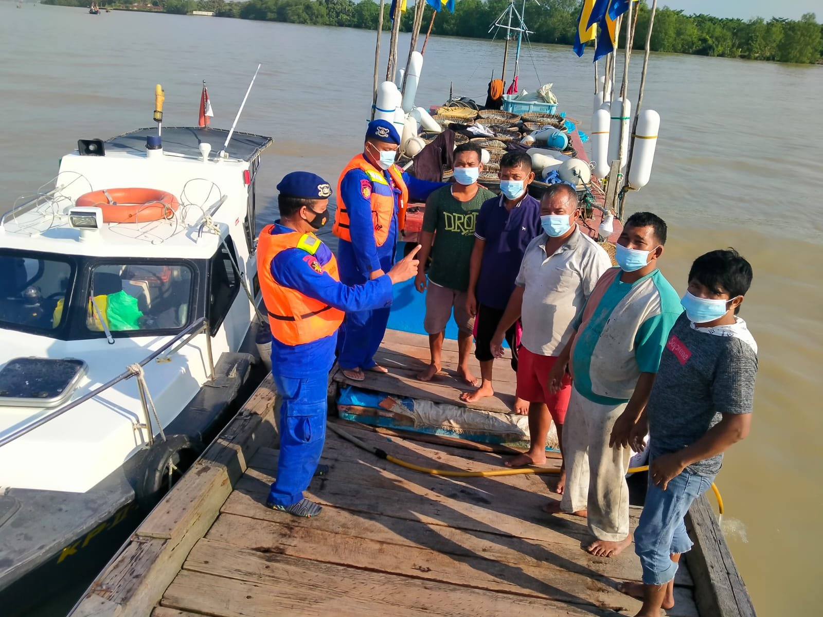 Satpolairud Polres Tanjung Balai Patroli Perairan 1 x 12 Jam Lakukan Pengawasan dan Sosialisasi AKB