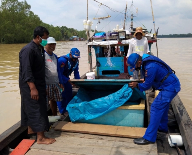 Selama 1 x 12 Jam, Team Regu I Sat Polairud Polres Tanjung Balai Laksanakan Patroli Perairan