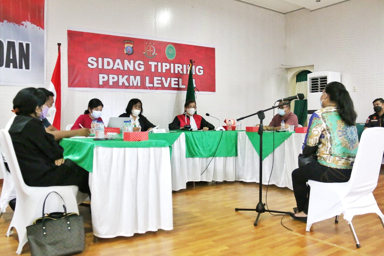 Pelanggar Prokes & PPKM Level 4 Jalani Sidang Tipiring