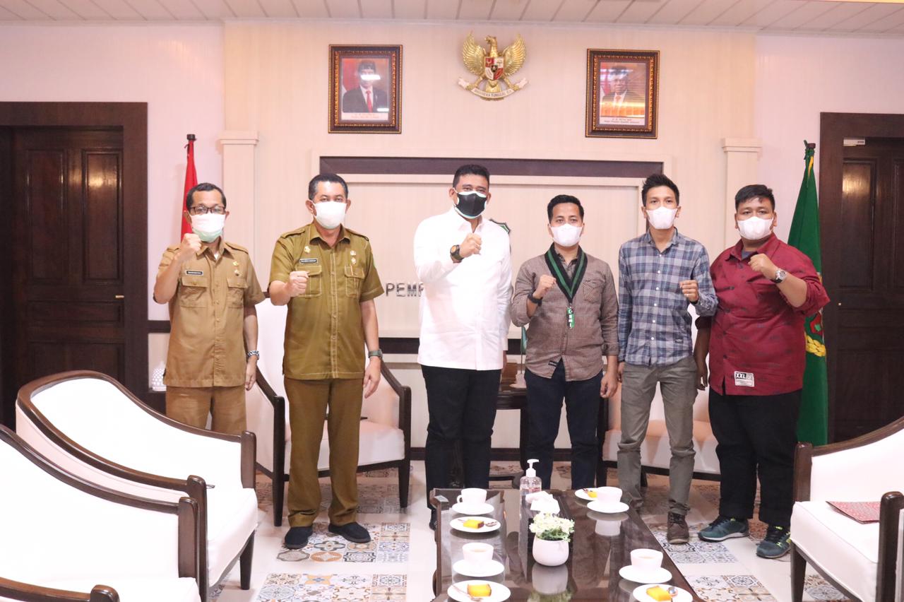 Bobby Nasution Harapkan HMI Medan Ajak Masyarakat Patuhi Prokes
