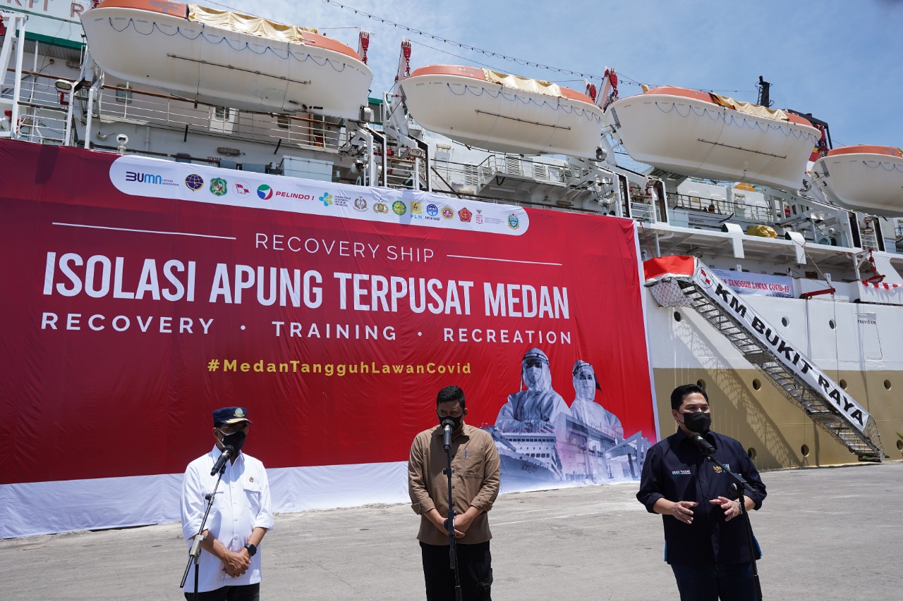KM Bukit Raya Dapat Membantu Menampung Masyarakat Medan Yang Masih Menjalani Isolasi Mandiri Dirumah