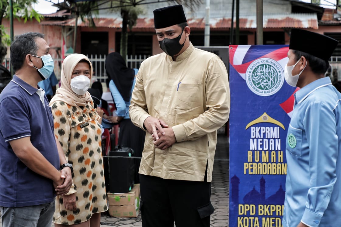 Wali Kota Medan Tinjau Vaksinasi yang digelar BKPRMI Medan