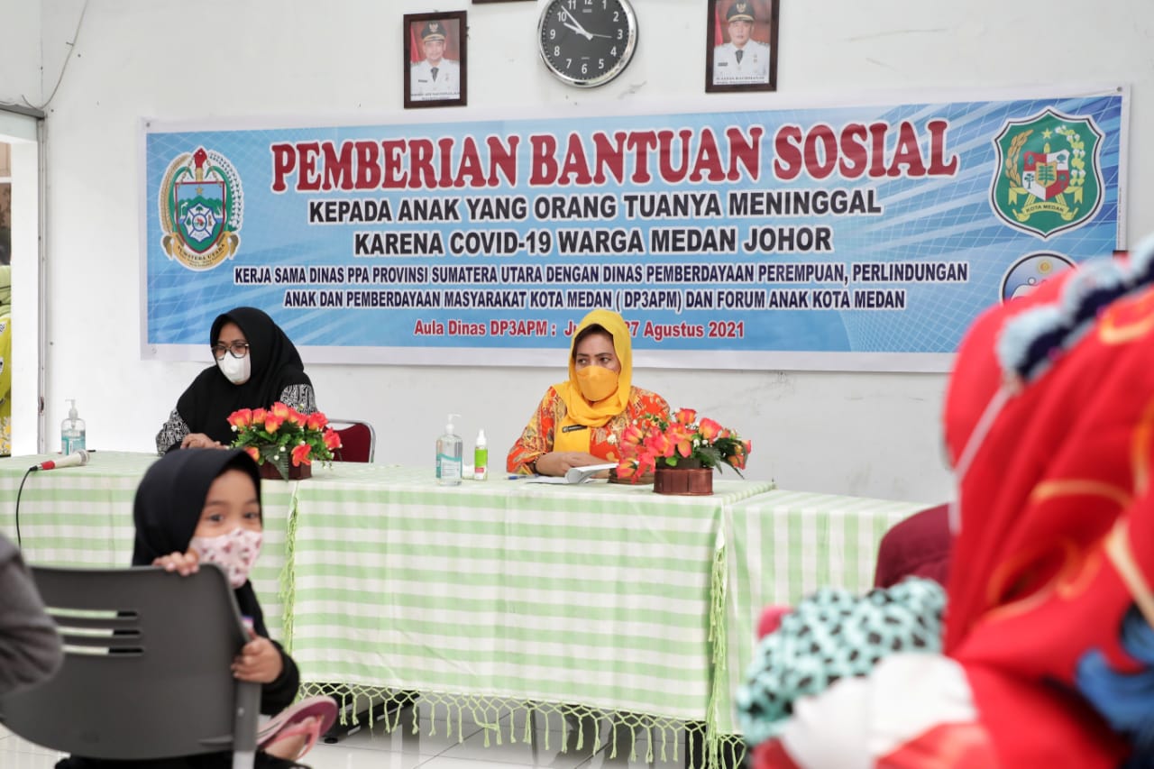 Pemko Medan Lakukan Pendampingan dan Pemulihan bagi anak yang orang tuanya Meninggal Dunia Akibat Covid-19