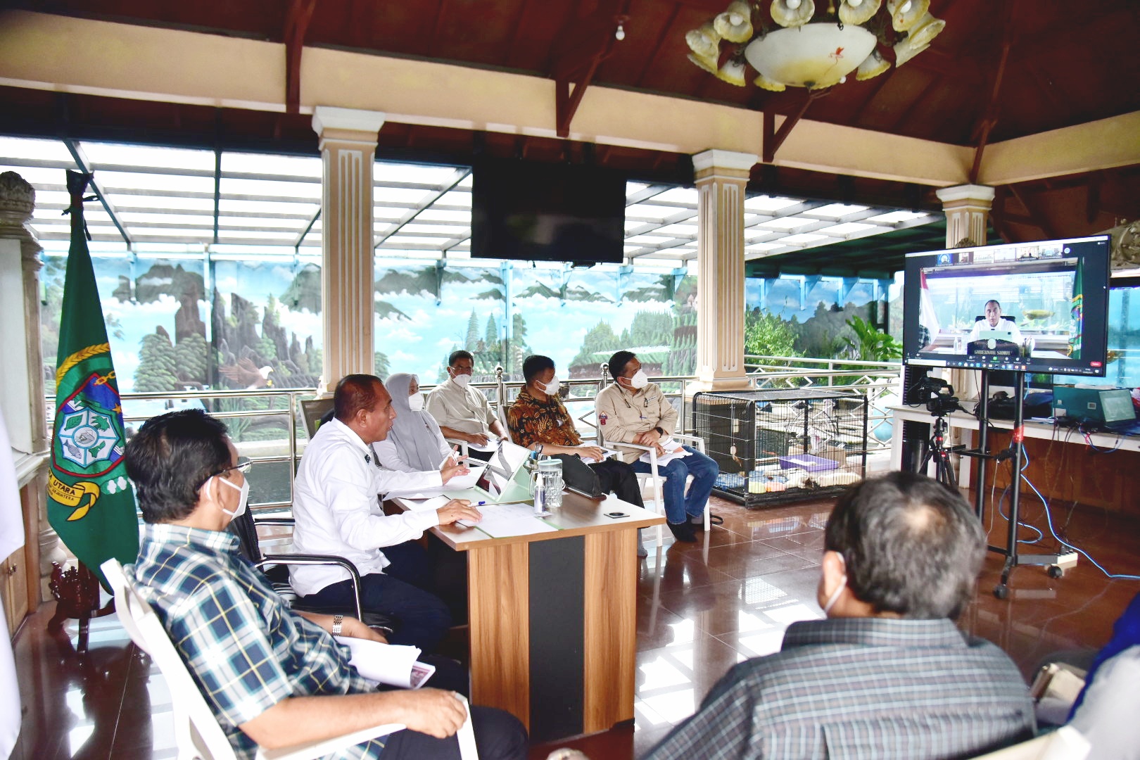 Evaluasi Pelaksanaan PPKM se-Sumatera,  Sumut Terus Lakukan Pembatasan Mobilitas Masyarakat