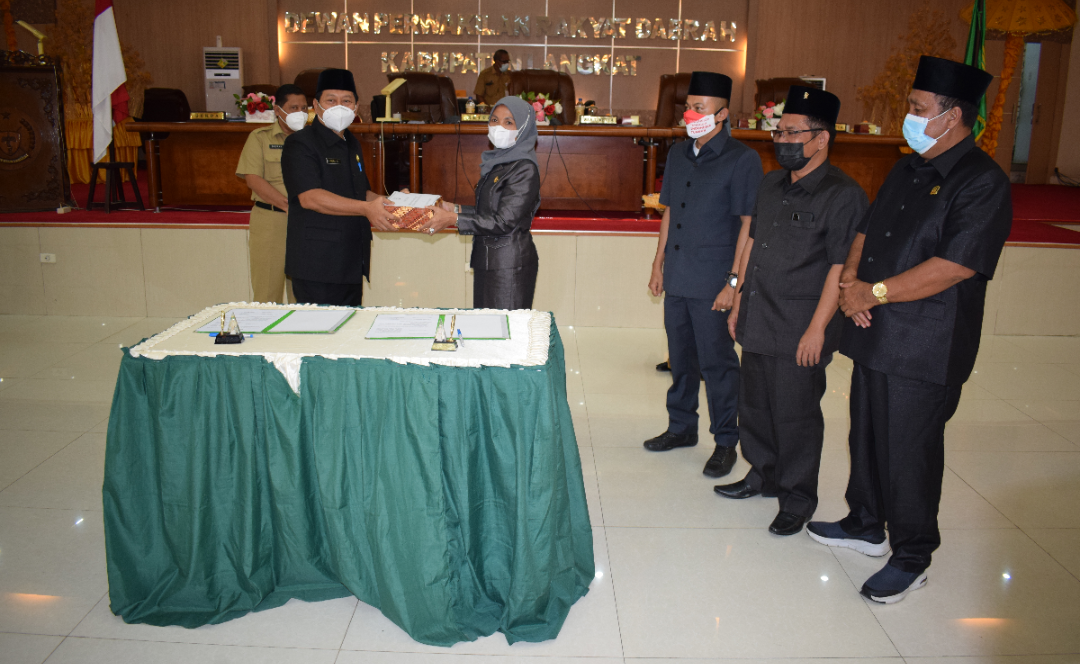 DPRD Langkat Gelar Paripurna Penyampaian Nota Keuangan Perubahan APBD 2021