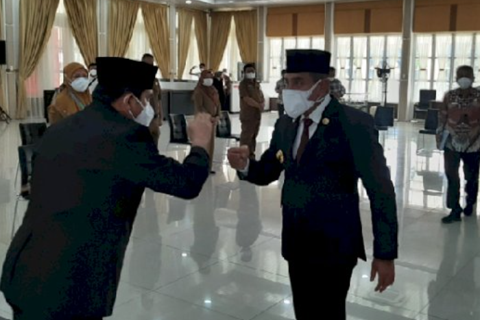 Gubsu Edy Lantik Mantan Kadis Kesehatan Madina Jadi Kadiskes Sumut