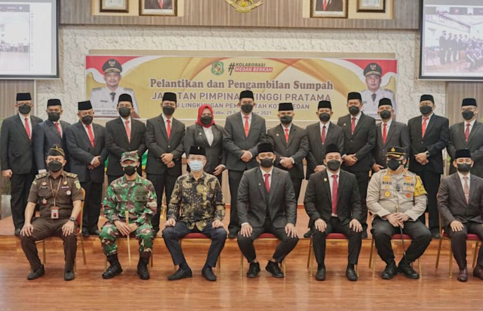 11 Pejabat Eselon II Pemko Medan Dilantik, Adlan Jadi Kadis Perpustaaan