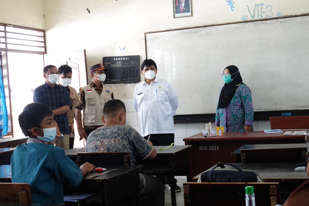 LO Satgas Covid-19 Sumut Tinjau PTM di T.Tinggi