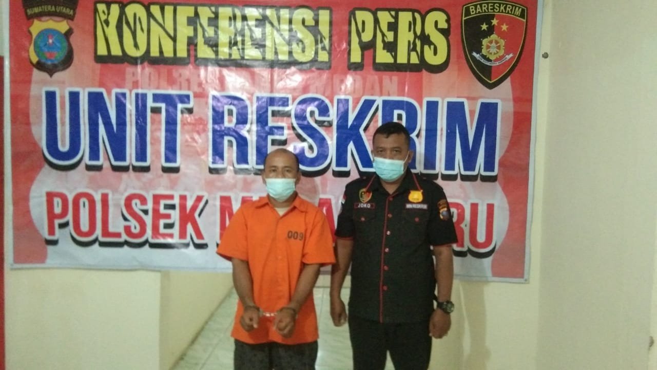 Buang Shabu Saat Digeledah Petugas, Buulolo Diamankan ke Polsek Medan Baru