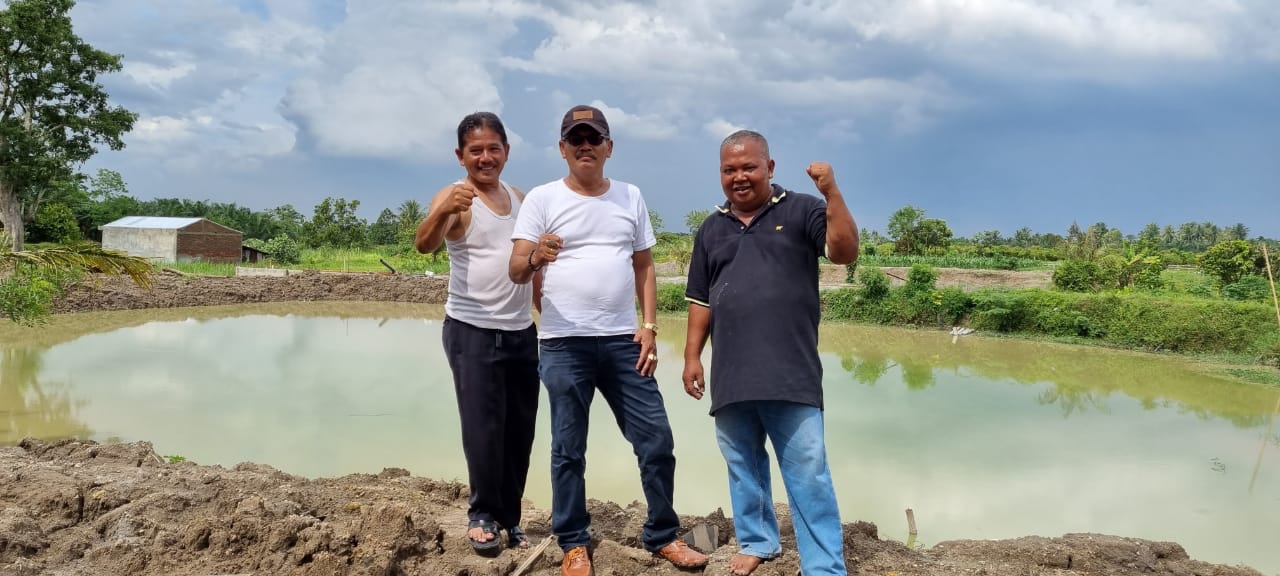 Ketua APEDI Sumut Ruslan Tinjau Lokasi Budidaya Perikanan