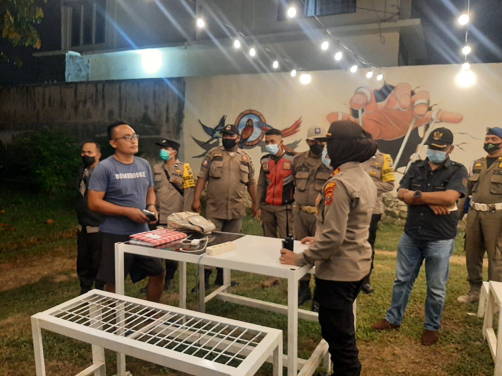 Lagi, Tiga Pilar Wilkum Polsek Patumbak Menggelar PPKM