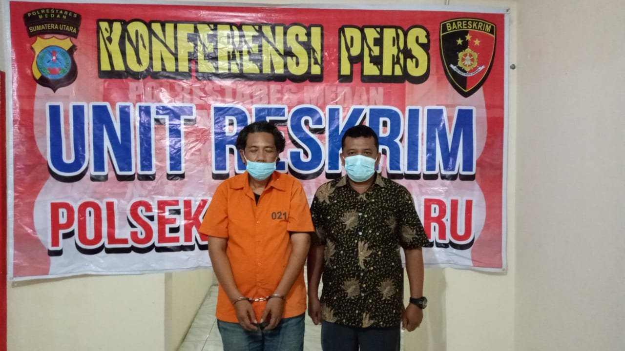 Polsek Medan Baru Amankan Seorang Jukir Usai Beli Ganja